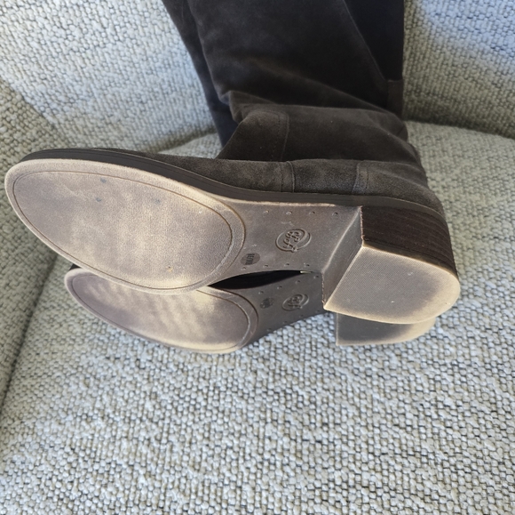 Lucky brand Taupe Suede Riding boots Size 8 - Picture 5 of 7